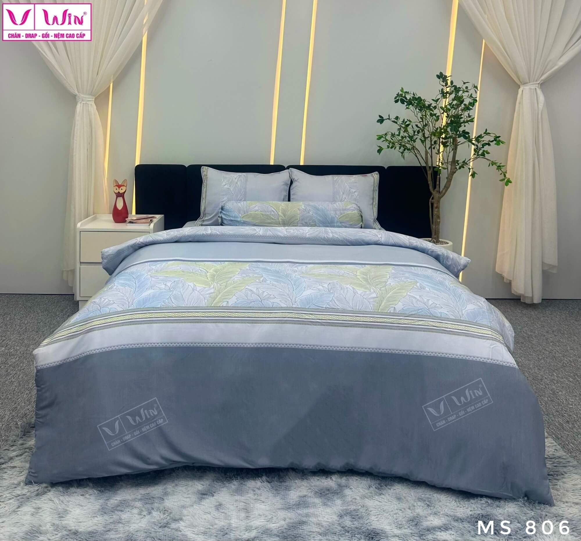 Bộ chăn ga Tencel cao cấp Thắng Lợi MSP806