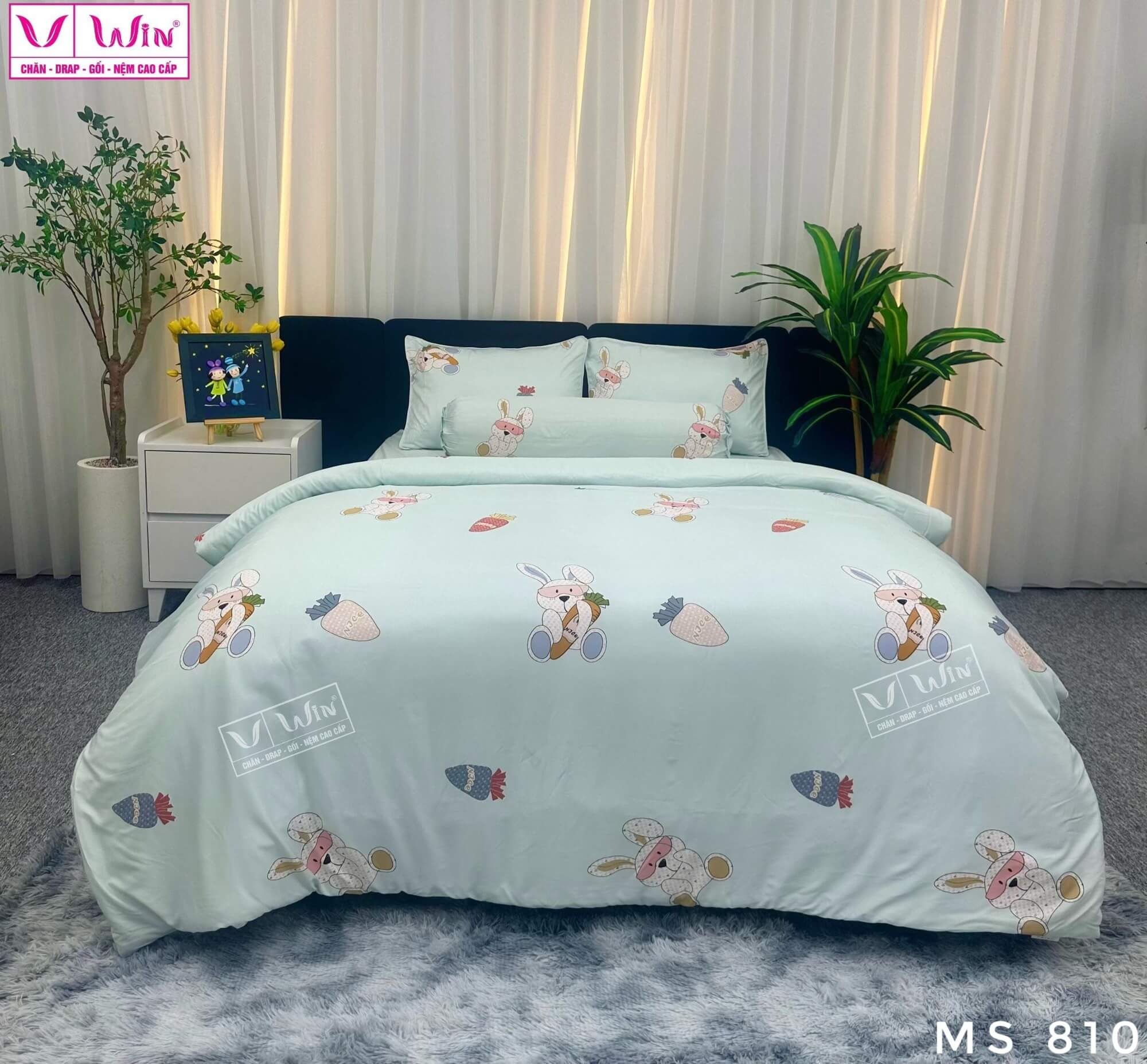 Bộ chăn ga Tencel cao cấp Thắng Lợi MSP810